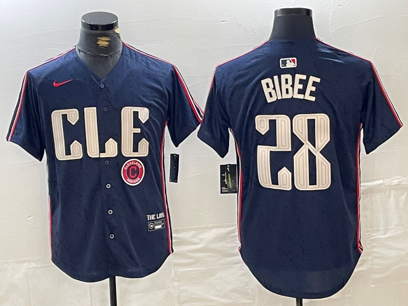 Men/Women/Youth Cleveland Indians Tanner Bibee #28 baseball Jerseys