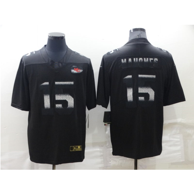 men/women/kids KC.Chiefs Mahomes NO.15 Black Football Jersey