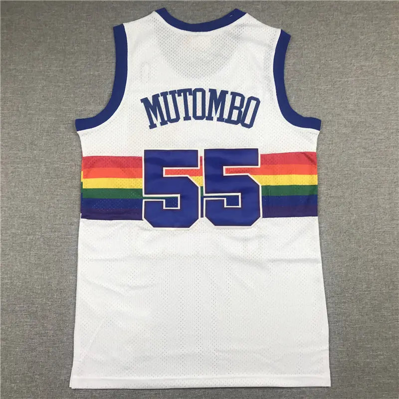 Denver Nuggets Mutombo NO.55 Basketball Jersey