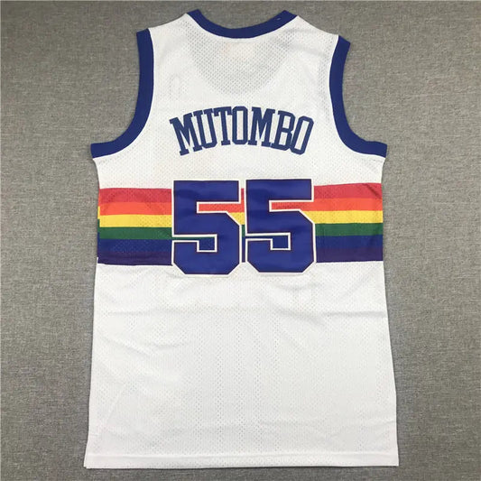 Denver Nuggets Mutombo NO.55 Basketball Jersey