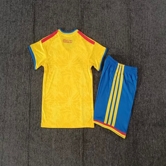 Kids Colombia 2026 world cup home soccer Jersey custom name and number