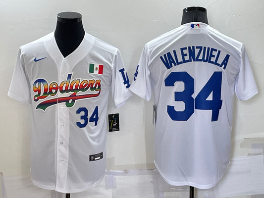 Men/Women/Youth Los Angeles Dodgers Fernando Valenzuela #34 baseball Jerseys