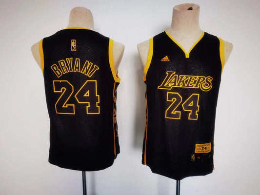 Kids Los Angeles Lakers Bryant NO.24 Basketball Jersey