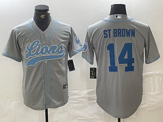 men/women/kids Detroit Lions Amon-Ra St. Brown NO.14 baseball Jerseys