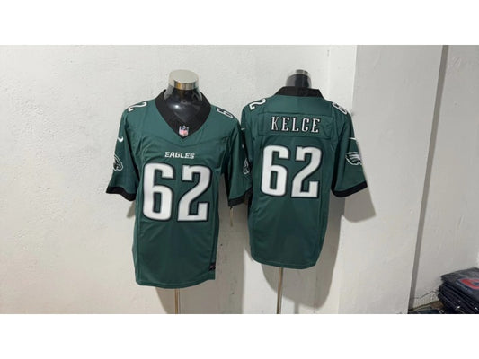 Adult Philadelphia Eagles Jason Kelce NO.62 Football Jerseys