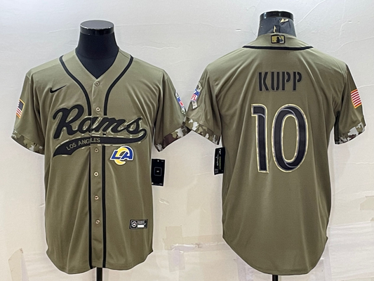 Adult Los Angeles Rams Cooper Kupp NO.10 Football Jerseys
