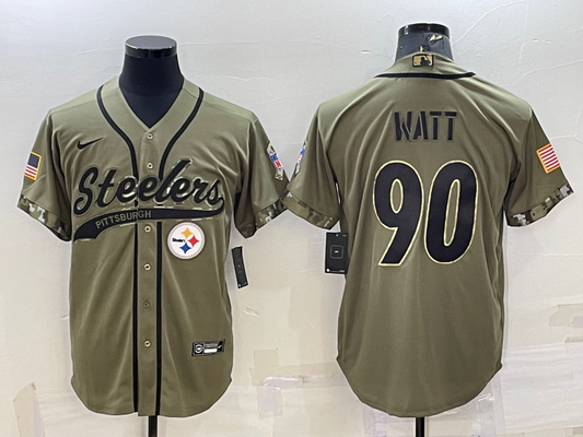 Adult Pittsburgh Steelers T. J. Watt NO.90 Football Jerseys
