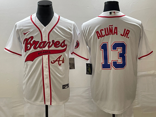 Men/Women/Youth Atlanta Braves Ronald Acuña Jr. #13 baseball Jerseys