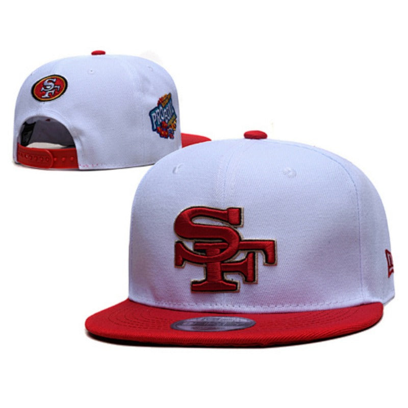 San Francisco 49 Retro Stitched Snapback Hat - Vintage SF Red Gold Adjustable Football Cap Collection