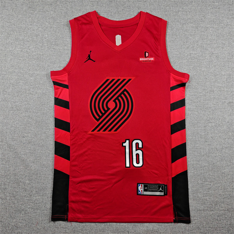 Portland Trail Blazers Yang swingman basketball red jerseys S-2XL