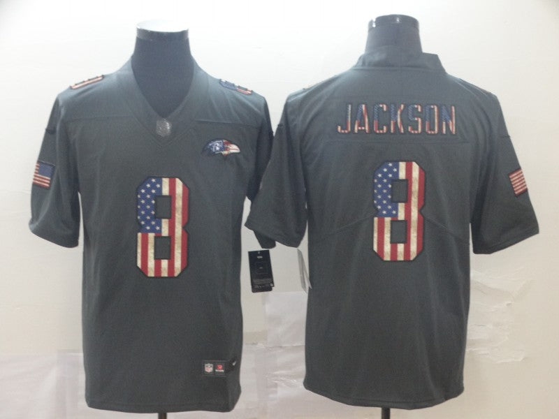 Adult Baltimore Ravens Lamar Jackson NO.8 Football Jerseys