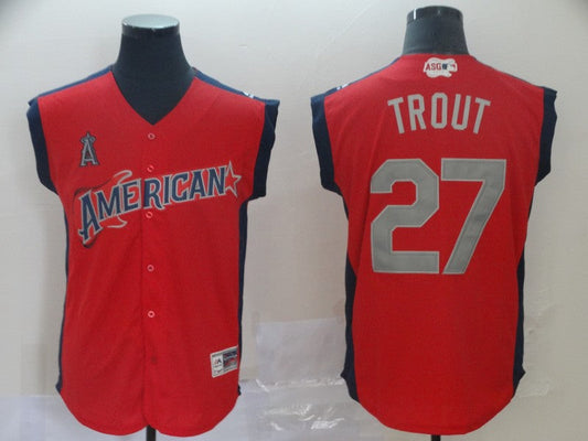 Men/Women/Youth Los Angeles Angels Mike Trout #27 baseball Jerseys