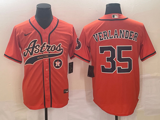 Men/Women/Youth Houston Astros Justin Verlander #35 baseball Jerseys
