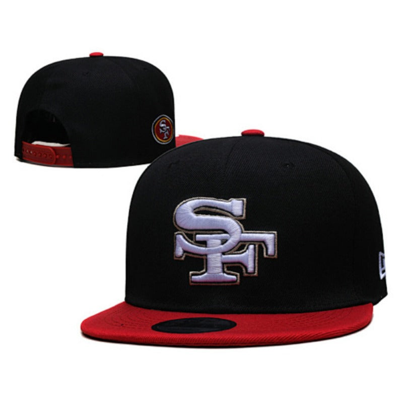 San Francisco 49 Retro Stitched Snapback Hat - Vintage SF Red Gold Adjustable Football Cap Collection
