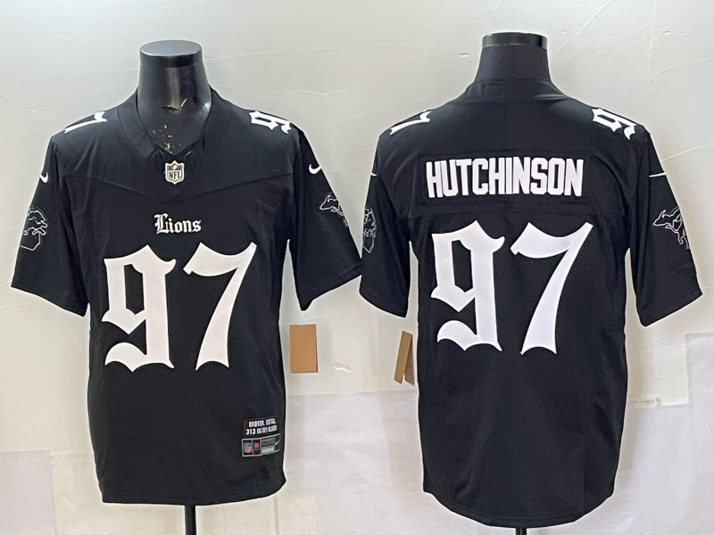 2025 new Adult Detroit Lions Aiden Hutchinson NO.97 Football Jerseys