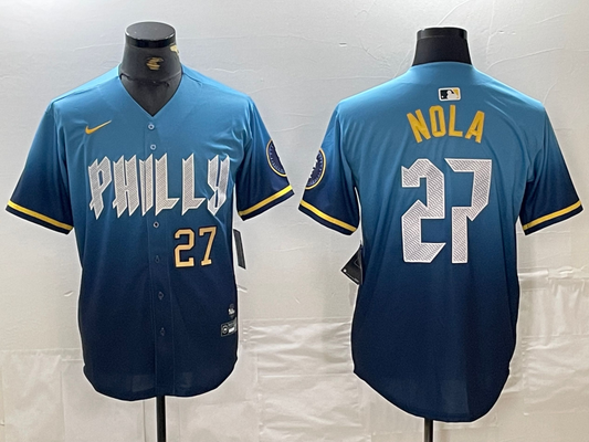 Men/Women/Youth Philadelphia Phillies Aaron Nola #27 baseball Jerseys