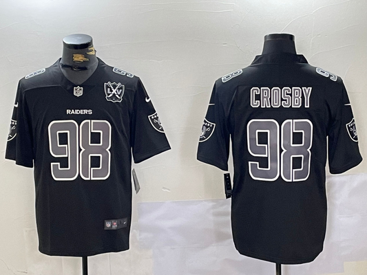 2025 Adult Las Vegas Raiders Maxx Crosby NO.98 Football Jerseys