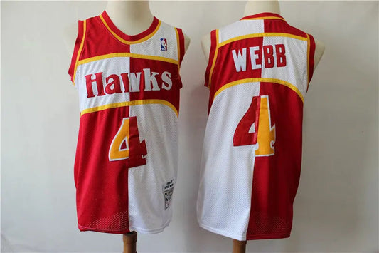 Atlanta Hawks Spud Webb NO.4 Basketball Jersey