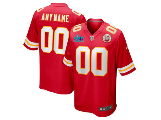 Adult Kansas City Chiefs number and name custom Football Jerseys
