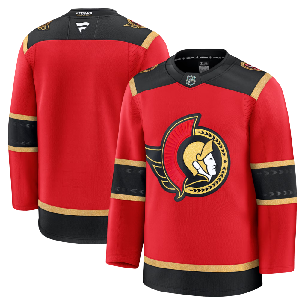 Men's Ottawa Senators Fanatics Red Alternate Premium Blank Jersey