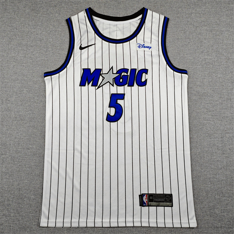 Orlando Magic Paolo Banchero NO.5 Basketball Jersey new arrival white stripe