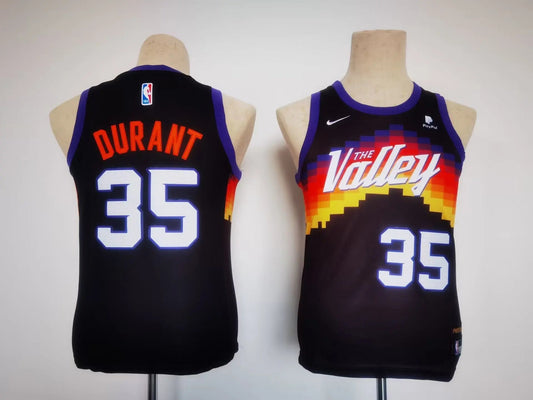 Kids Phoenix Suns Kevin Durant NO.35 Basketball Jersey