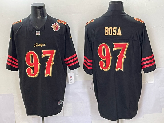 Newest arrival 2025 Adult San Francisco 49ers  nick Bosa No.97 Football Jerseys