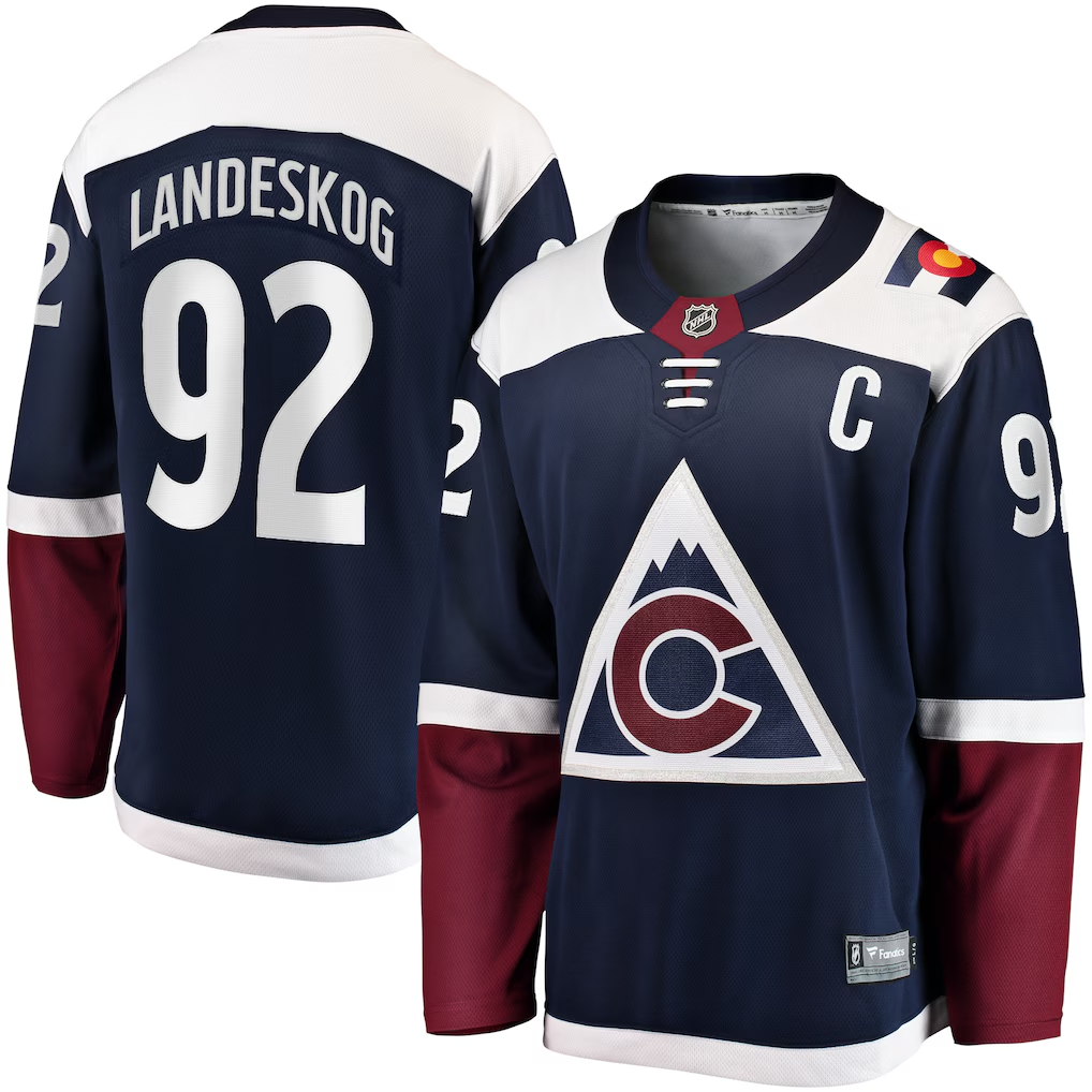 Men's Colorado Avalanche Gabriel Landeskog #92 Fanatics Navy Breakaway Jersey