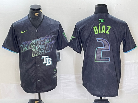 Men/Women/Youth Tampa Bay Rays Yandy Díaz NO.2 baseball Jerseys