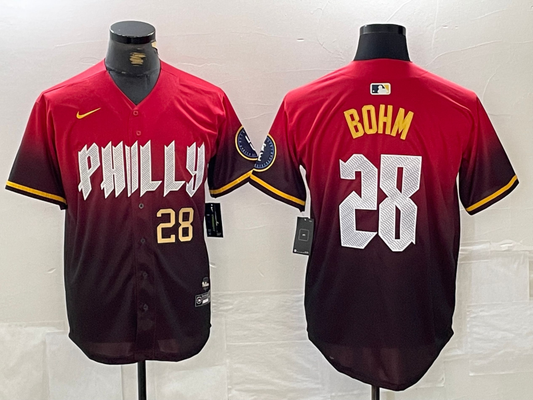 Men/Women/Youth Philadelphia Phillies Alec Bohm #28 baseball Jerseys