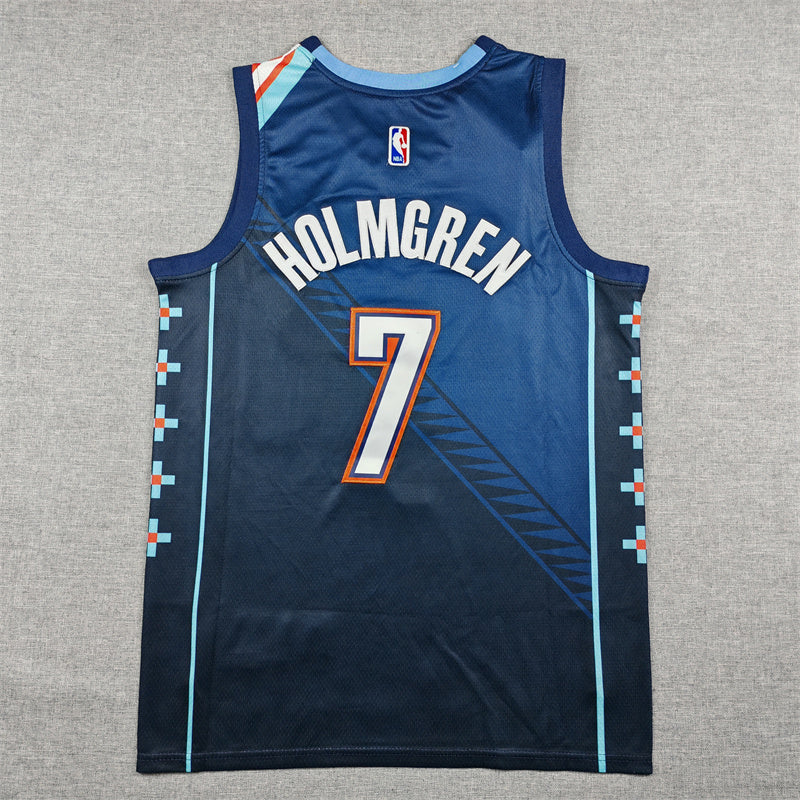 Oklahoma City Thunder Chet Holmgren swingman jerseys S-2xl new version