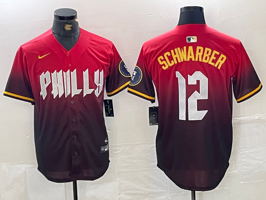 Men/Women/Youth Philadelphia Phillies Kyle Schwarber #12 baseball Jerseys
