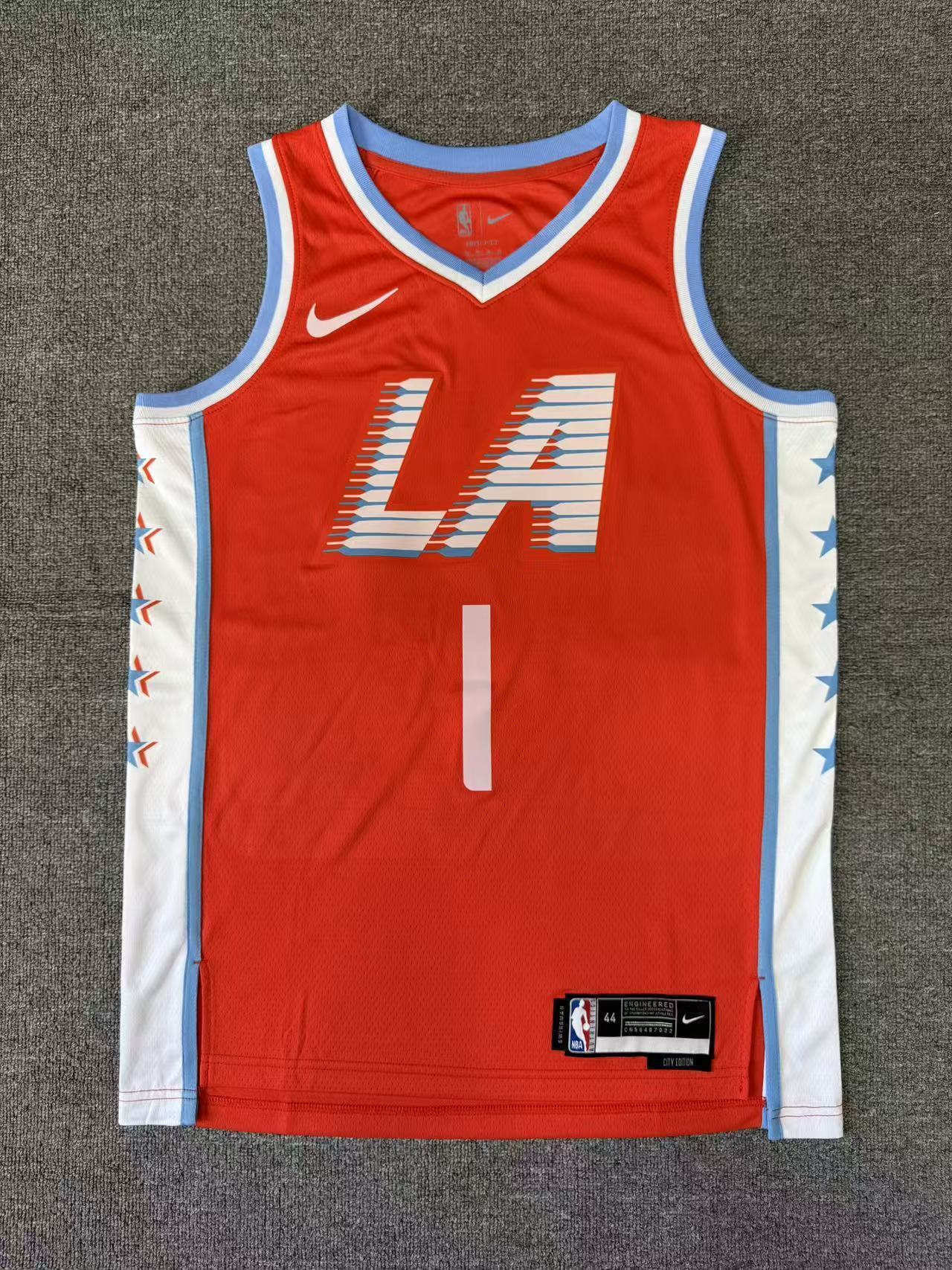 2026 New Arrival Los Angeles Clippers James Harden NO.1 basketball Jersey