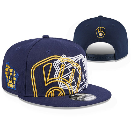 Milwaukee Brewers MLB snapbacks adjustable hats