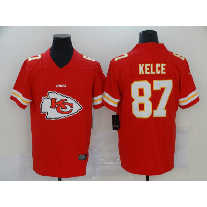 men/women/kids KC.Chiefs Kelce NO.87 Red Football Jersey