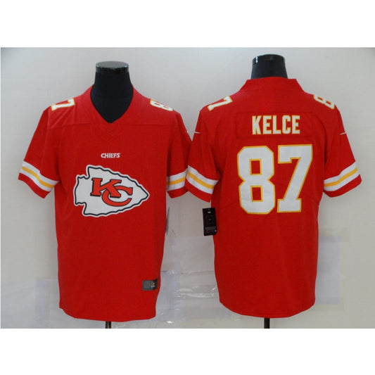 men/women/kids KC.Chiefs Kelce NO.87 Red Football Jersey