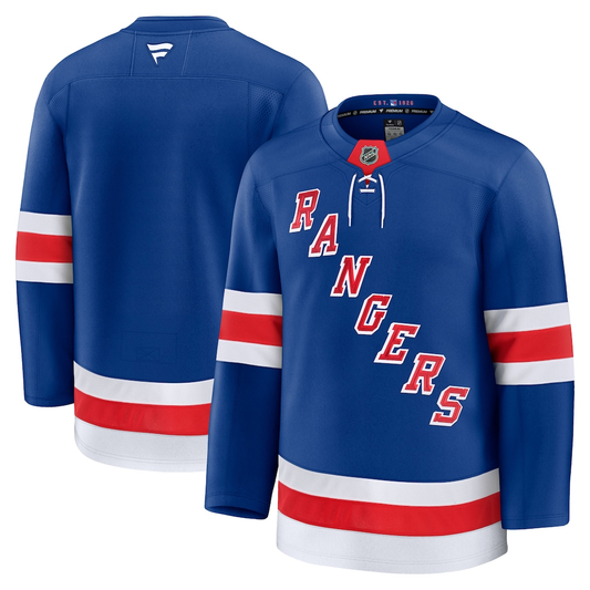 Men's New York Rangers Fanatics Blue Home Breakaway Blank Jersey