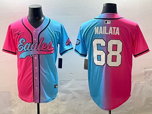 Philadelphia Eagles Lafoga Mailata No.68 Football Jerseys