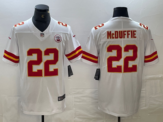 Adult Kansas City Chiefs Trent McDuffie NO.22 Football Jerseys