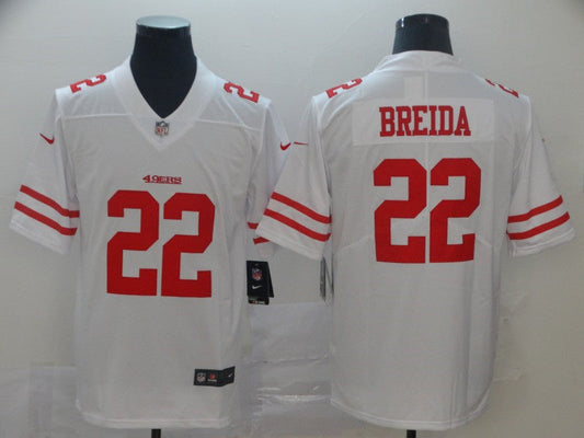 Adult San Francisco 49ers Matt Breida NO.22 Football Jerseys