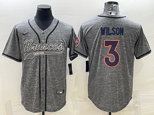 Adult Denver Broncos Russell Wilson NO.3 Football Jerseys