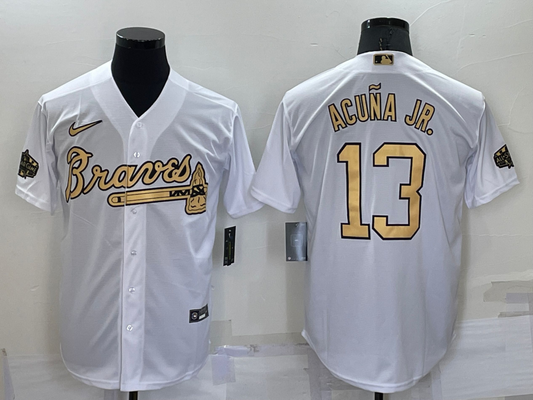 Men/Women/Youth Atlanta Braves Ronald Acuña Jr. #13 baseball Jerseys