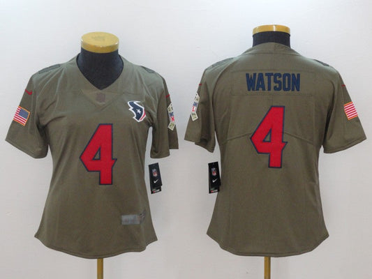 Women's Houston Texans Deshaun Watson NO.4 Football Jerseys