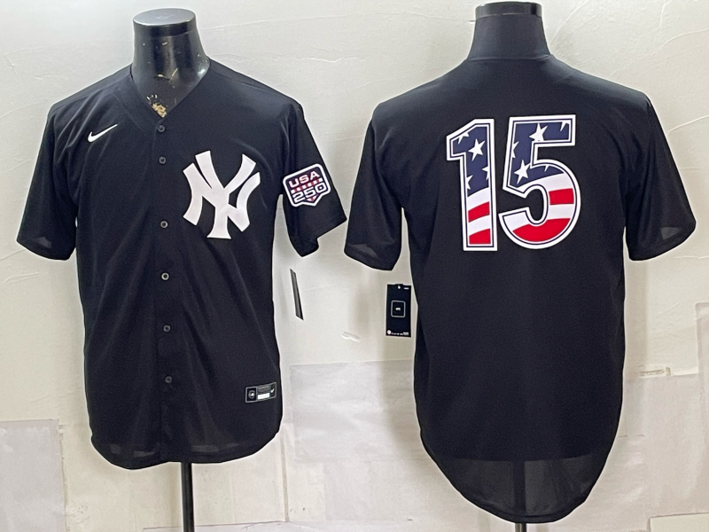 Men/Women/Youth New York Yankees Thurman Munson USA flag NO.15 baseball Jerseys