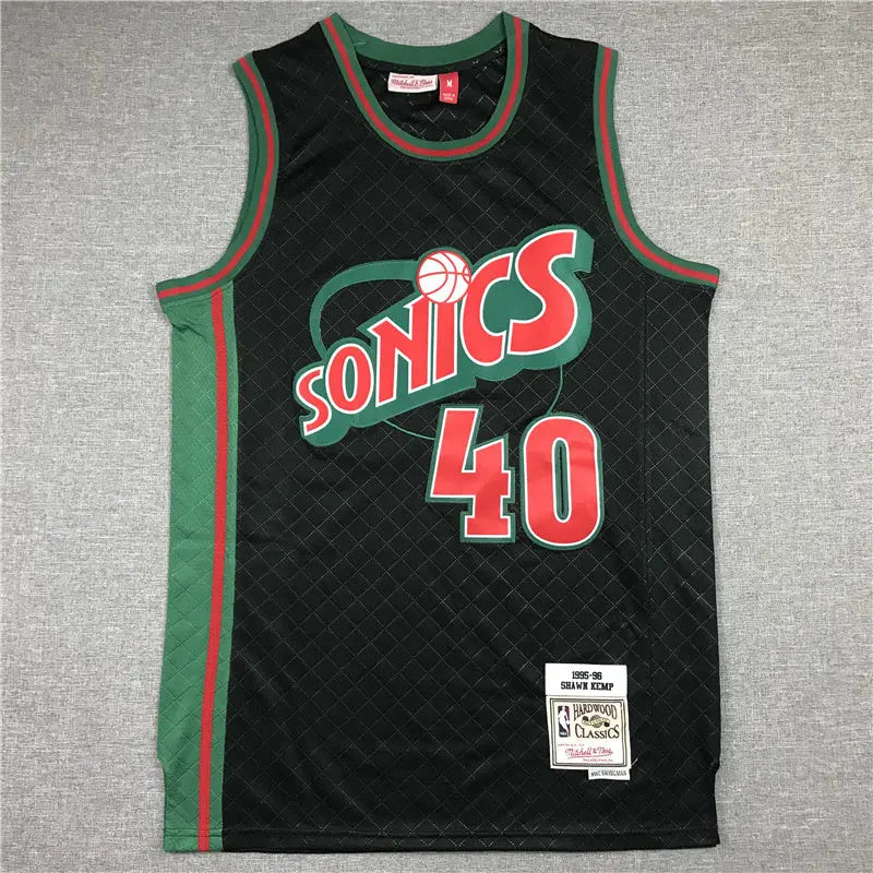 Oklahoma City Thunder SuperSonics Shawn Kemp NO.40 Basketball Jersey