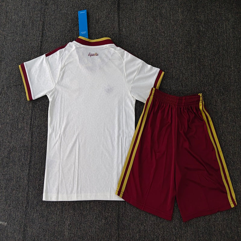 Kids Spain 2026 world cup away soccer Jersey custom name and number