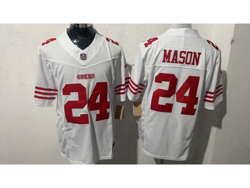 Adult San Francisco 49ers Jordan Mason NO.24 Football Jerseys