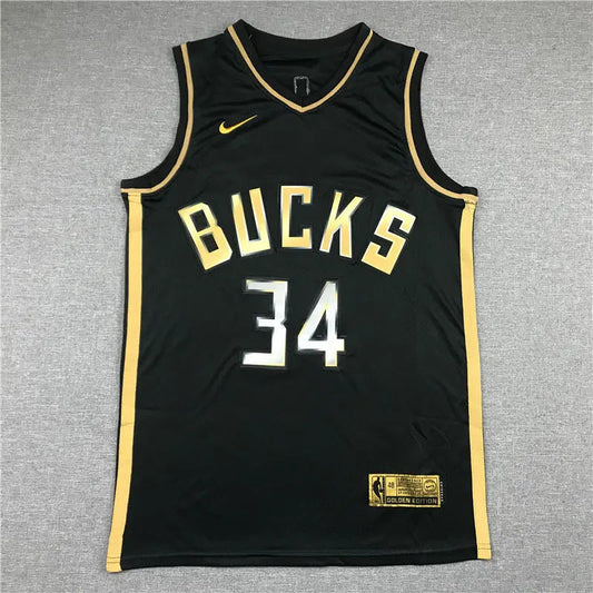 Milwaukee Bucks Giannis Antetokounmpo NO.34 Basketball Jersey