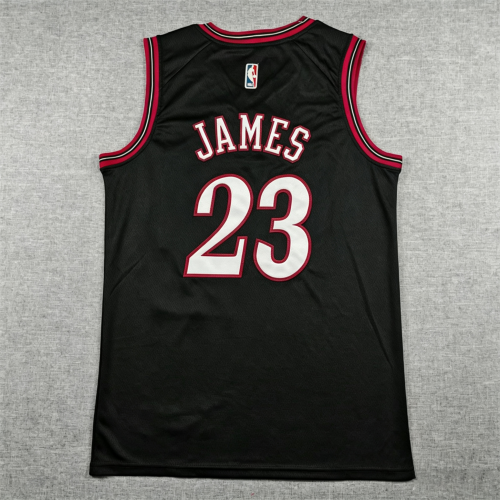 Philadelphia 76ers LeBron James #23 swingman basketball jerseys city version black