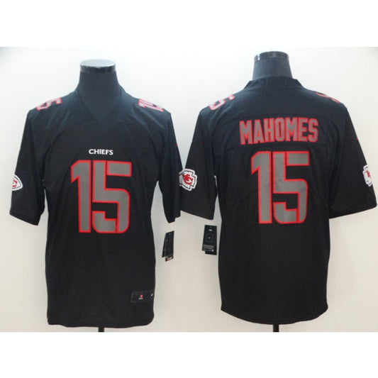men/women/kids KC.Chiefs Mahomes NO.15 Black Football Jersey